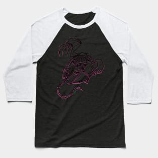 Pink and black cat Baseball T-Shirt